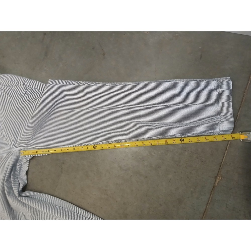 Brooks Brothers Clark Seersucker Pants Pinstripe BluWhite Preppy 36x34 Act 34x30 - Picture 7 of 10